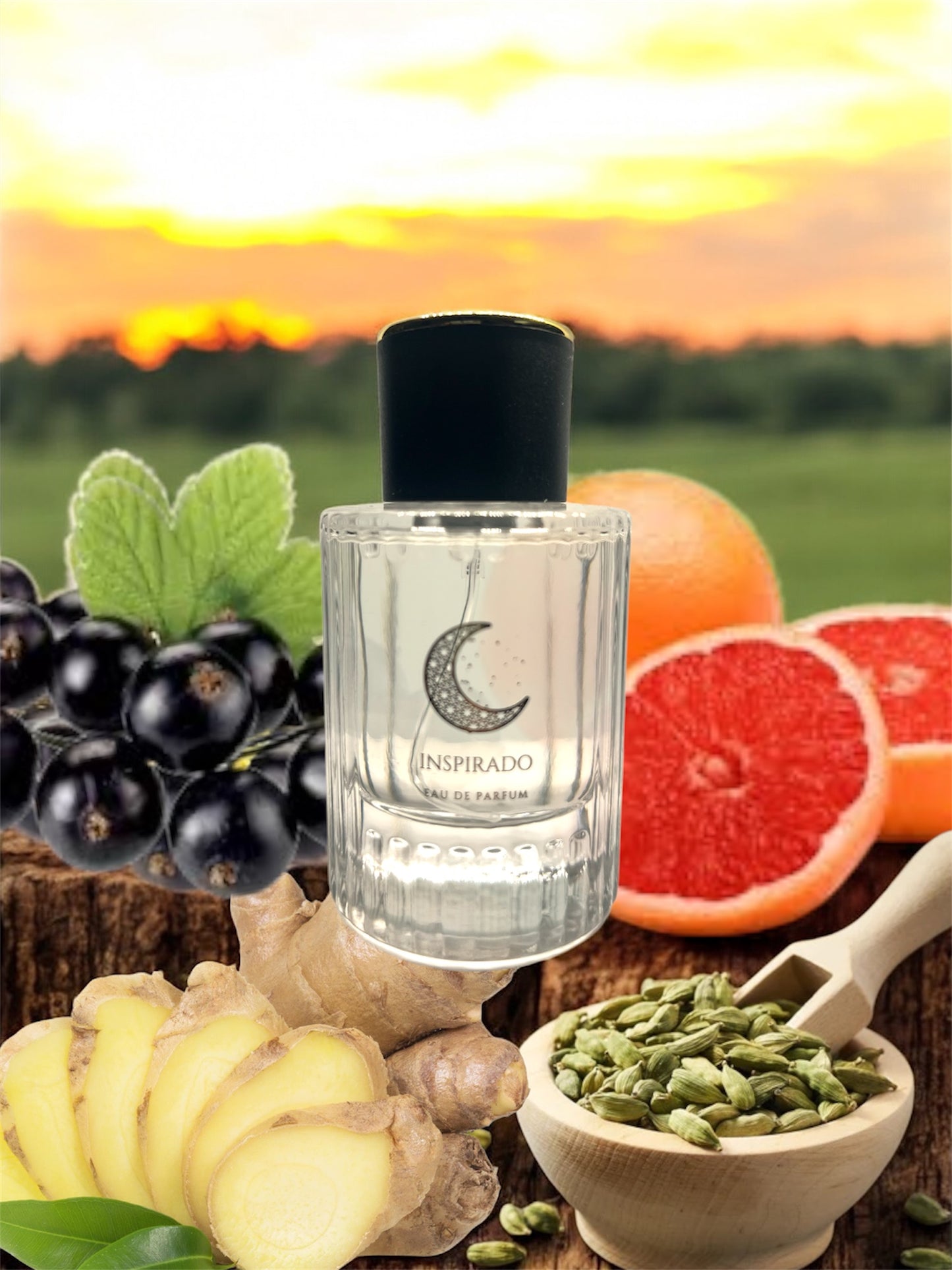 BREEZE – Fresh Citrus & Spicy Perfume | Grapefruit, Ginger, Blackcurrant, Cardamom | Bold Unisex Fragrance. 50ml bottle.